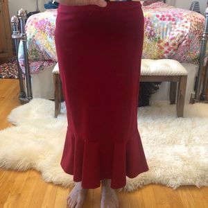 Red skirt